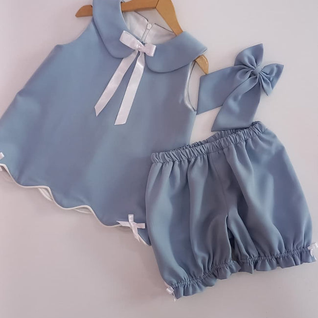 Mia 2 piece Blue Girls set
