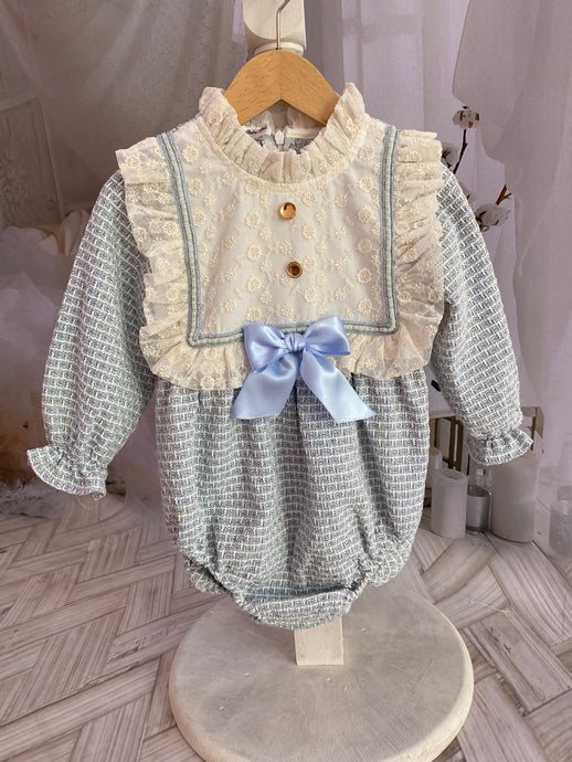 Isabella Girls Tweed Romper