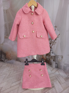 Charlotte Girls Two Piece tweed Set