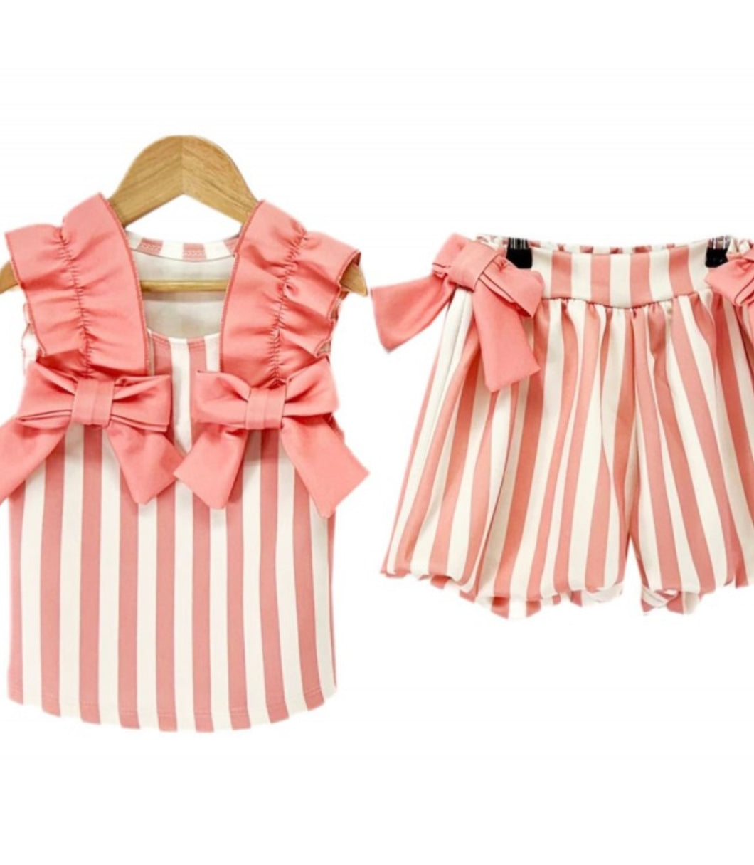 Sally Coral Two Piece Set