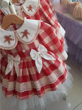 Load image into Gallery viewer, Gingerbread Girls Puff Dress