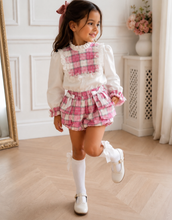 Load image into Gallery viewer, Luella pink check Girls 2 Piece set