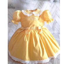 Load image into Gallery viewer, Dolli Yellow Girls Puff Dress