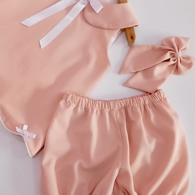 Mia 2 piece pink Girls set
