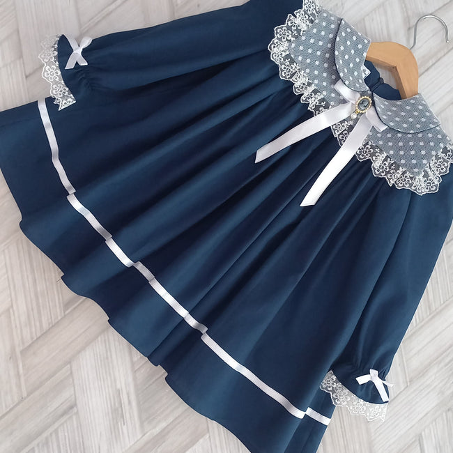Willow Navy Lace Dress