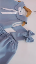 Load image into Gallery viewer, Mia 2 piece Blue Girls set