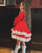 Load image into Gallery viewer, Alice Girls Red Dress