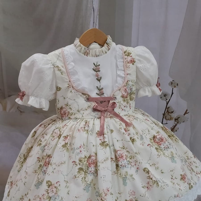 Audrey Girl vintage embroidery Dress Pre-Order