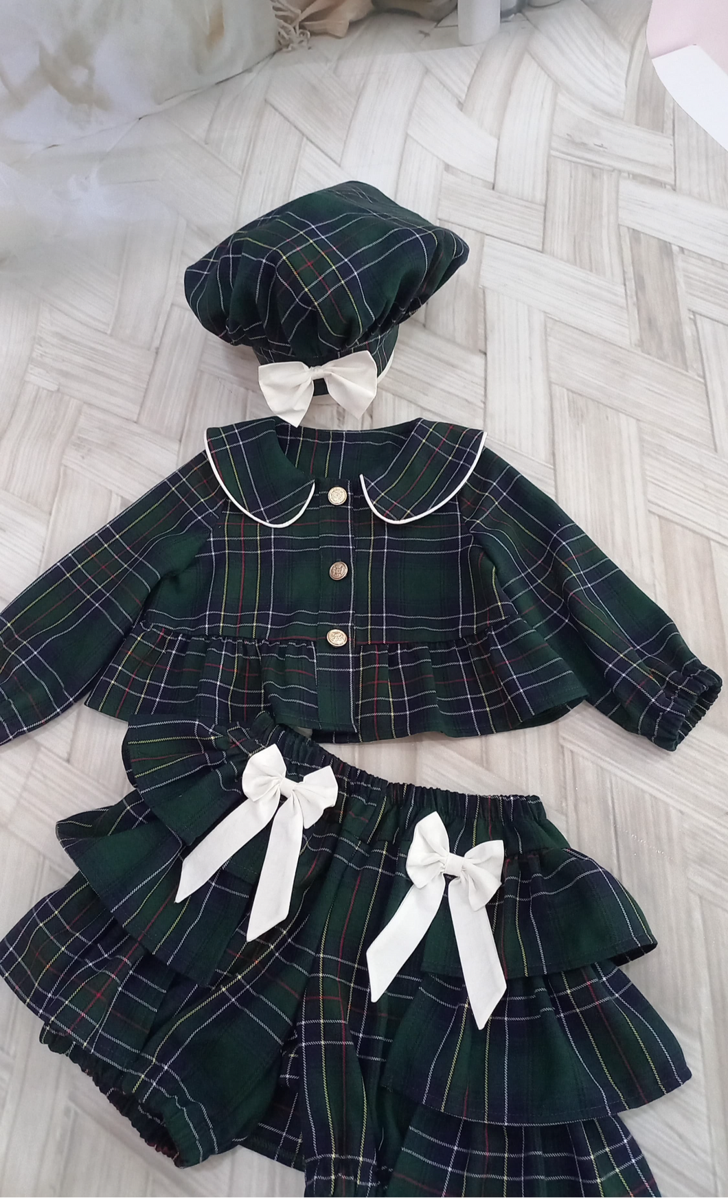 Romy Girls 3 Piece Tartan Set