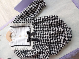 CeeCee Houndstooth Romper