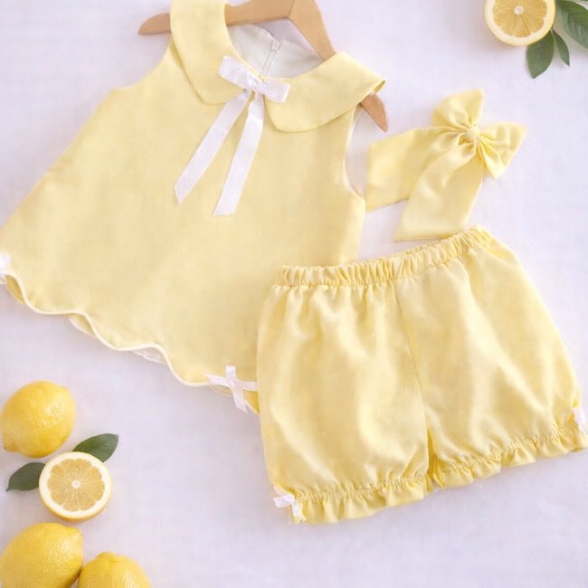 Mia 2 piece Lemon Girls set