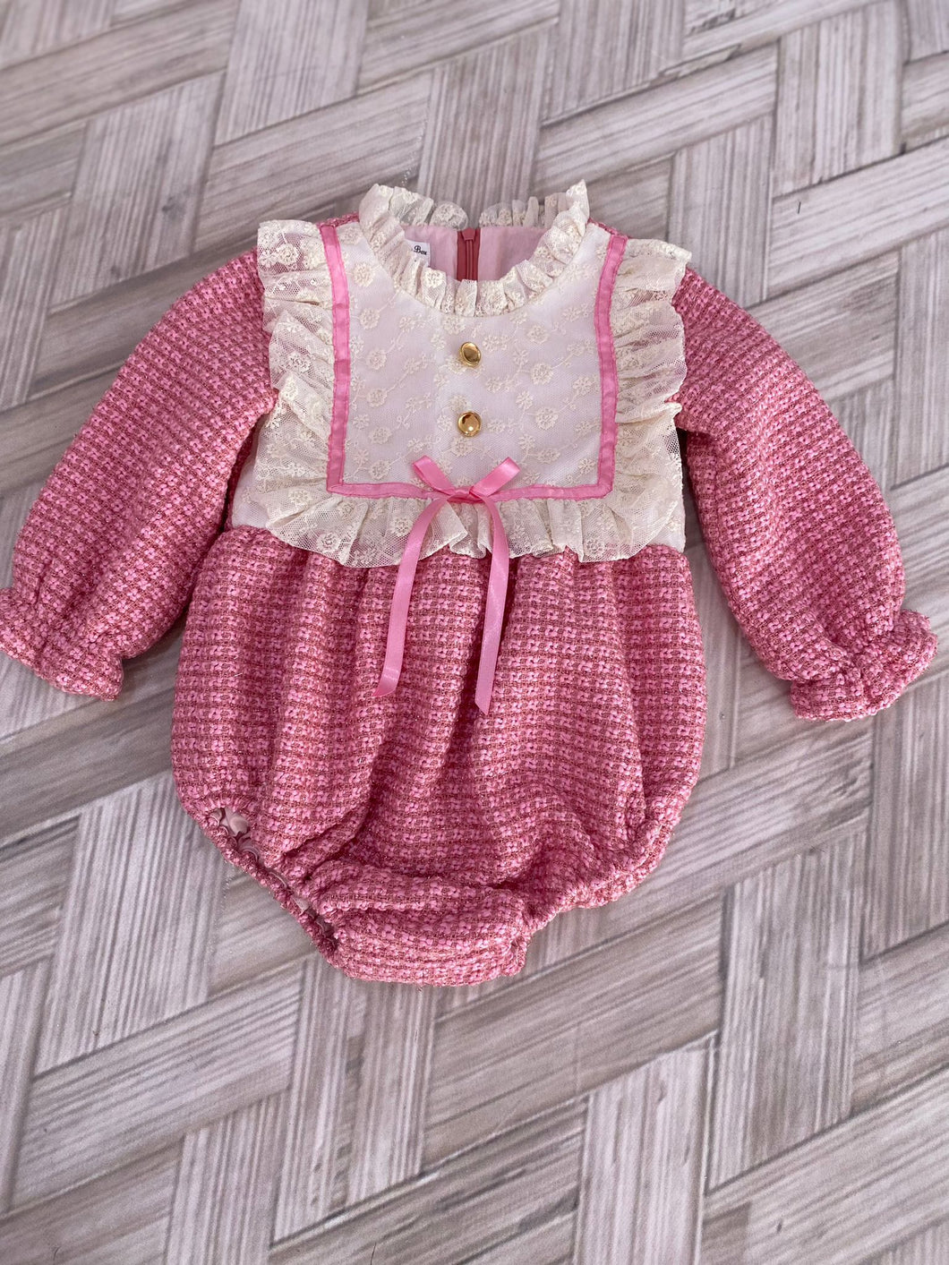 Girls Charlotte Tweed Romper