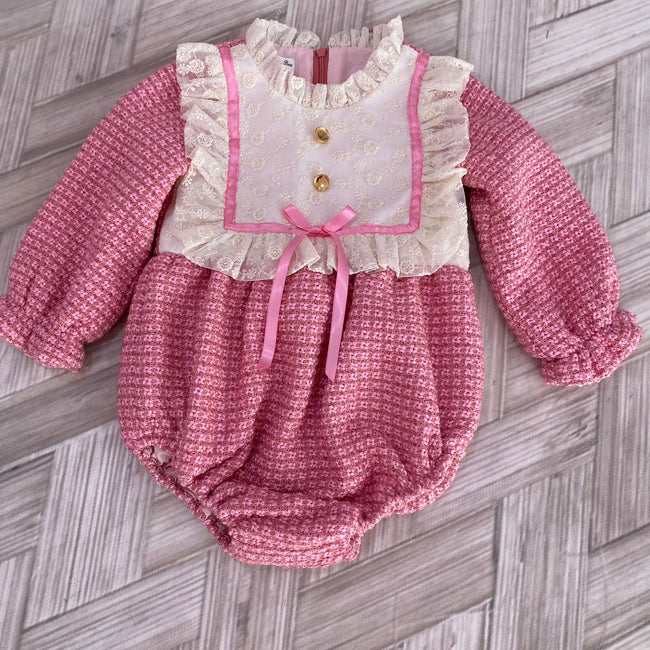 Girls Charlotte Tweed Romper