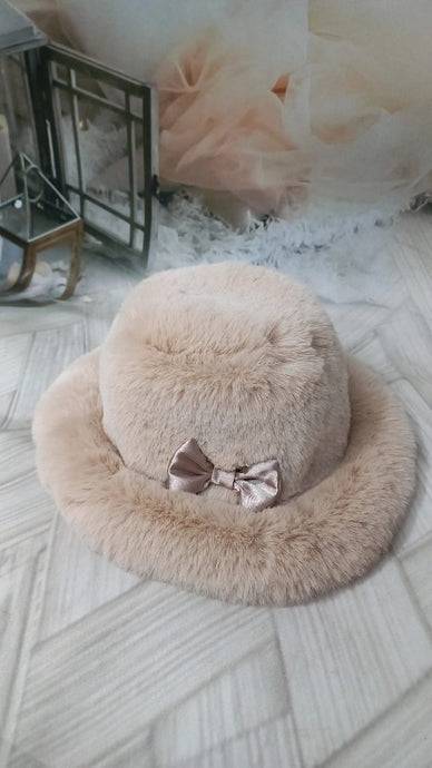 Daisy Girls Faux Fur Hat