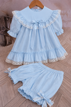 Load image into Gallery viewer, Cara Blue Two Piece Girls Set
