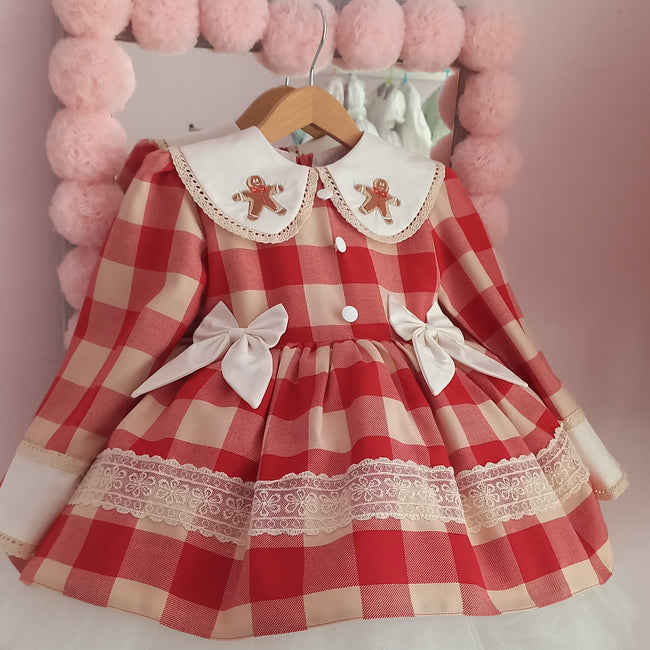 Gingerbread Girls Puff Dress