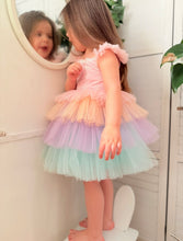 Load image into Gallery viewer, Unicorn Girls Multicoloured Tulle Dress