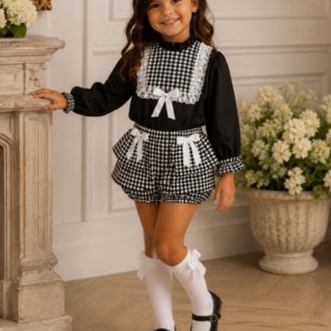 Luella Black check Girls 2 Piece set