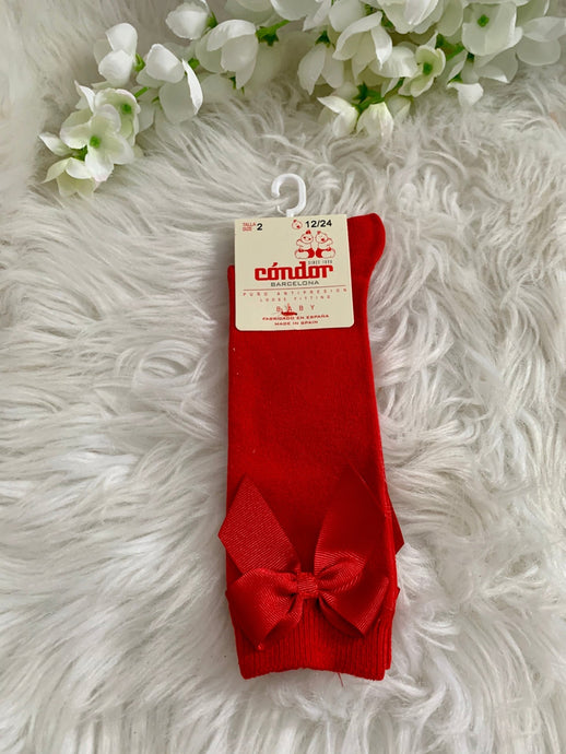 Cóndor Satin Bow socks - Arbella's Baby Box