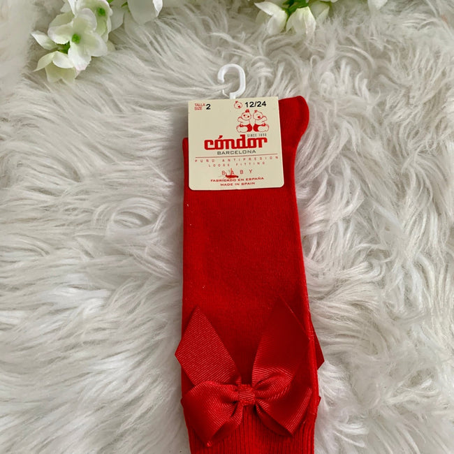 Cóndor Satin Bow socks - Arbella's Baby Box