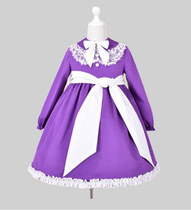 Dolcie Girls Purple Dress - Arbella's Baby Box