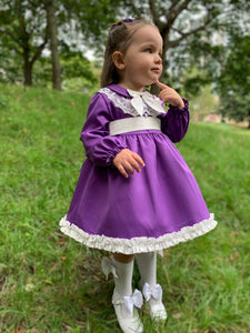 Dolcie Girls Purple Dress - Arbella's Baby Box