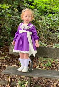 Dolcie Girls Purple Dress - Arbella's Baby Box