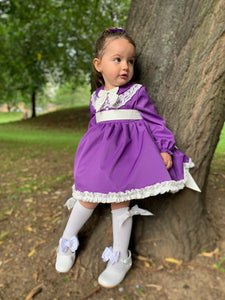 Dolcie Girls Purple Dress - Arbella's Baby Box