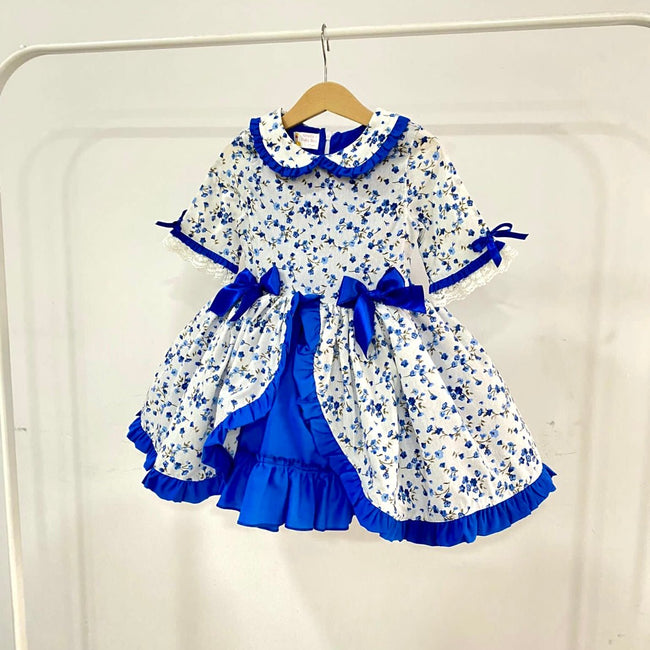 Evie Blue Exclusive Girls Dress - Arbella's Baby Box