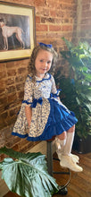 Load image into Gallery viewer, Evie Blue Exclusive Girls Dress - Arbella&#39;s Baby Box