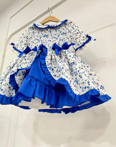Evie Blue Exclusive Girls Dress - Arbella's Baby Box