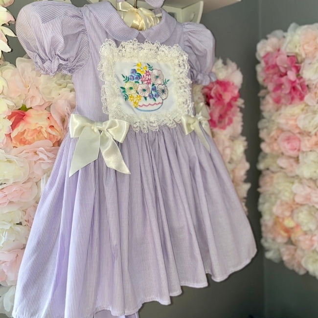 Exclusive pinstripe Dress - Arbella's Baby Box