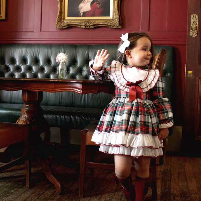 Holly Tartan Girls Dress - Arbella's Baby Box