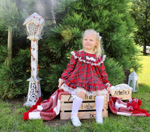 Load image into Gallery viewer, Lexie Girls RuffleBum Tartan Set - Arbella&#39;s Baby Box