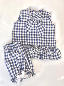 Luna Navy Blue Girls Sets - Arbella's Baby Box