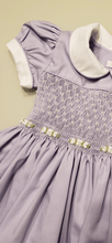 Load image into Gallery viewer, Pearl Lilac Deluxe Smock - Arbella&#39;s Baby Box