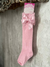 Load image into Gallery viewer, Pink knee high girls socks - Arbella&#39;s Baby Box