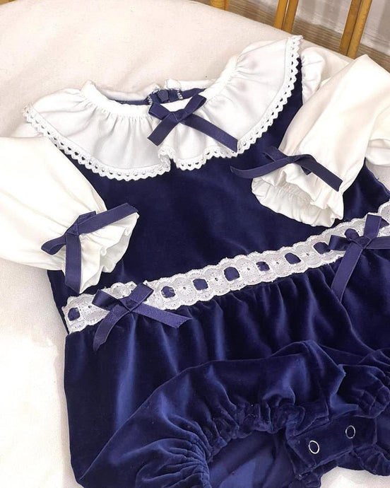 Roxy Navy Girls Romper Style - Arbella's Baby Box