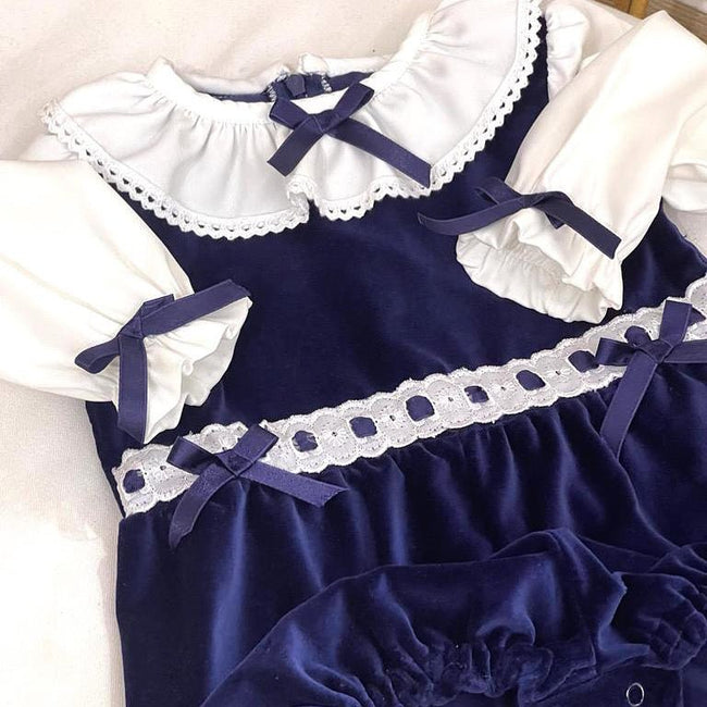 Roxy Navy Girls Romper Style - Arbella's Baby Box