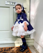 Load image into Gallery viewer, Bella NAVY Girls Exclusive puffball Dress