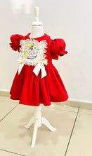 Load image into Gallery viewer, Summer Red Embroidery Dress &amp; Bow