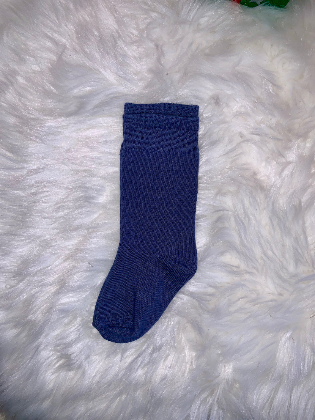 Knee Blue Socks