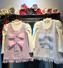 Load image into Gallery viewer, Pink Tilly-May Girls Tweed style two piece
