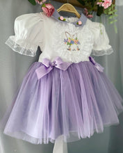 Load image into Gallery viewer, Lilac Bunny Girls Dress